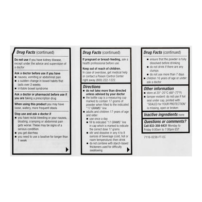 POLYETHYLENE GLYCOL, PDR FT 8.3OZ