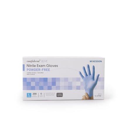 GLOVE, EXAM NTRL LG N/S CHEMO 3.5C (200/BX 10BX/CS)