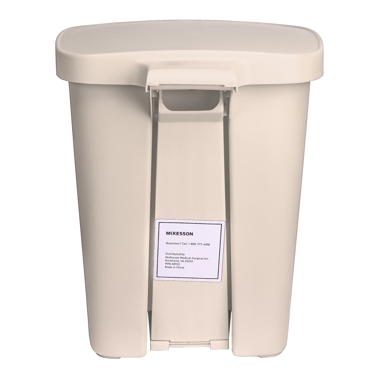WASTECAN, STEP-ON RECTGL PLAS BGE 32QT
