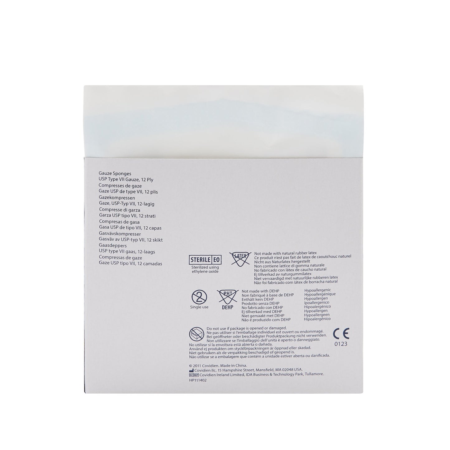 SPONGE, GAUZE 12PLY STR 4"X4" (2/PK 25PK/TR)