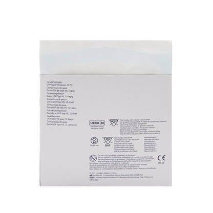 SPONGE, GAUZE 12PLY STR 4"X4" (2/PK 25PK/TR)