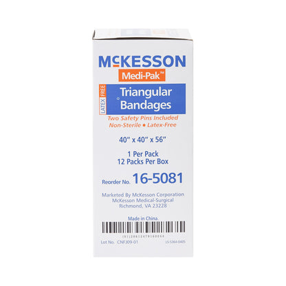 BANDAGE, TRIANGULAR LF 40"X40"X56" (12/BX 6BX/CS)