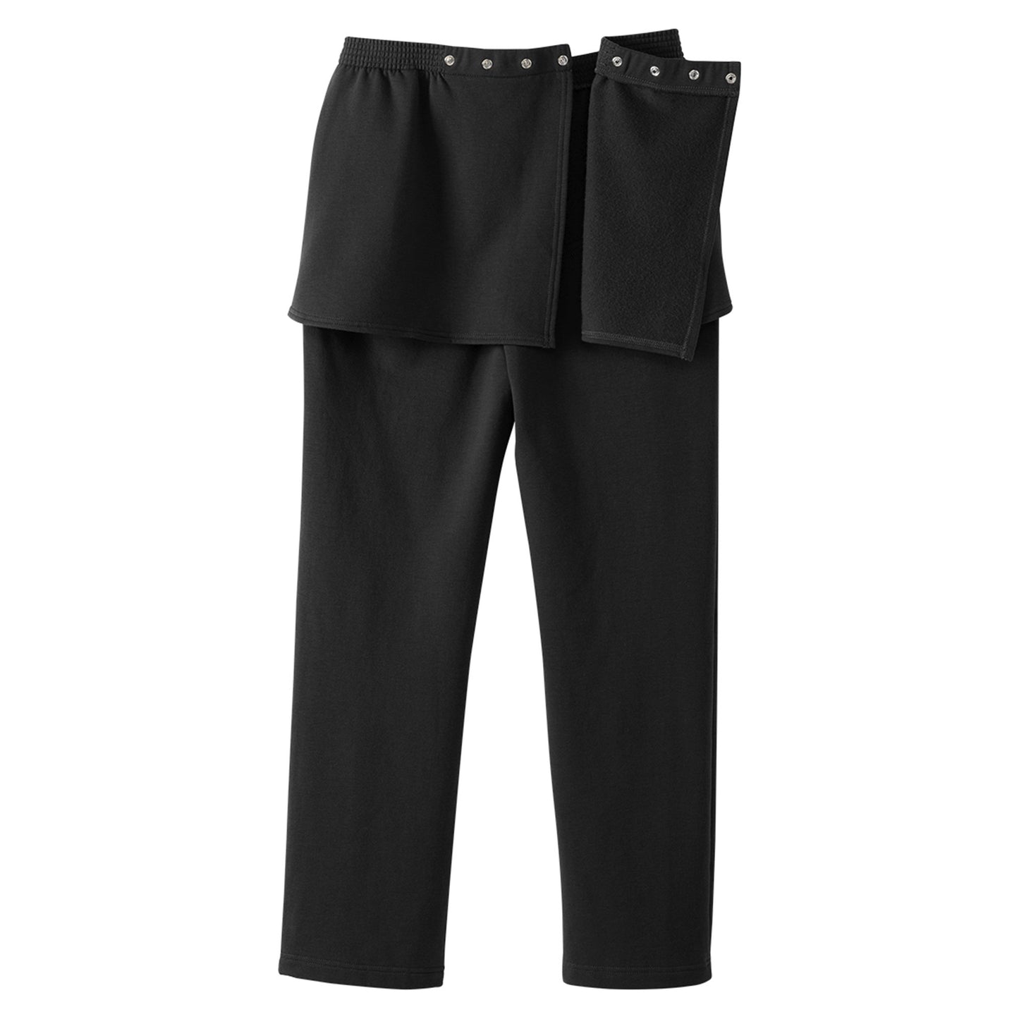 PANTS, FLEECE WMNS OPEN BACK SEAMLESS BLK LG