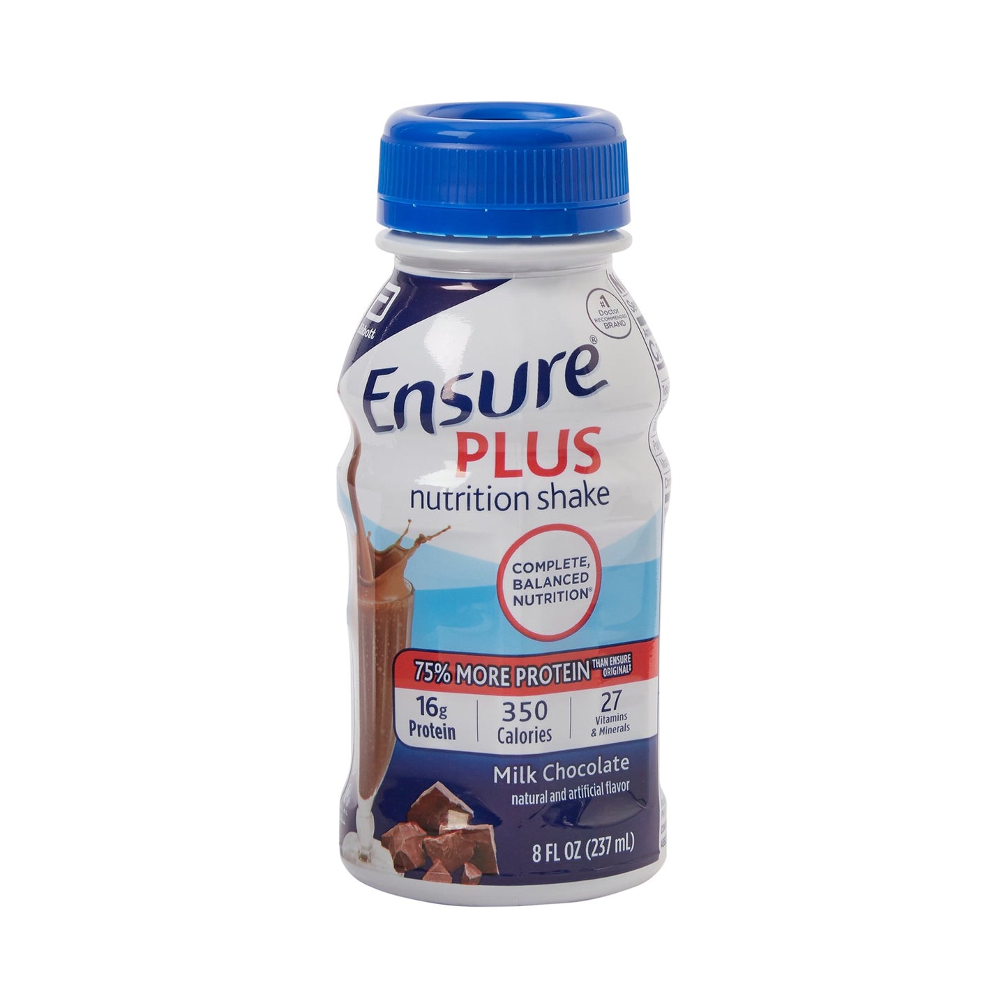 ENSURE PLUS, RTD CREAMY MILK CHOC 8OZ (6/PK 4PK/CS