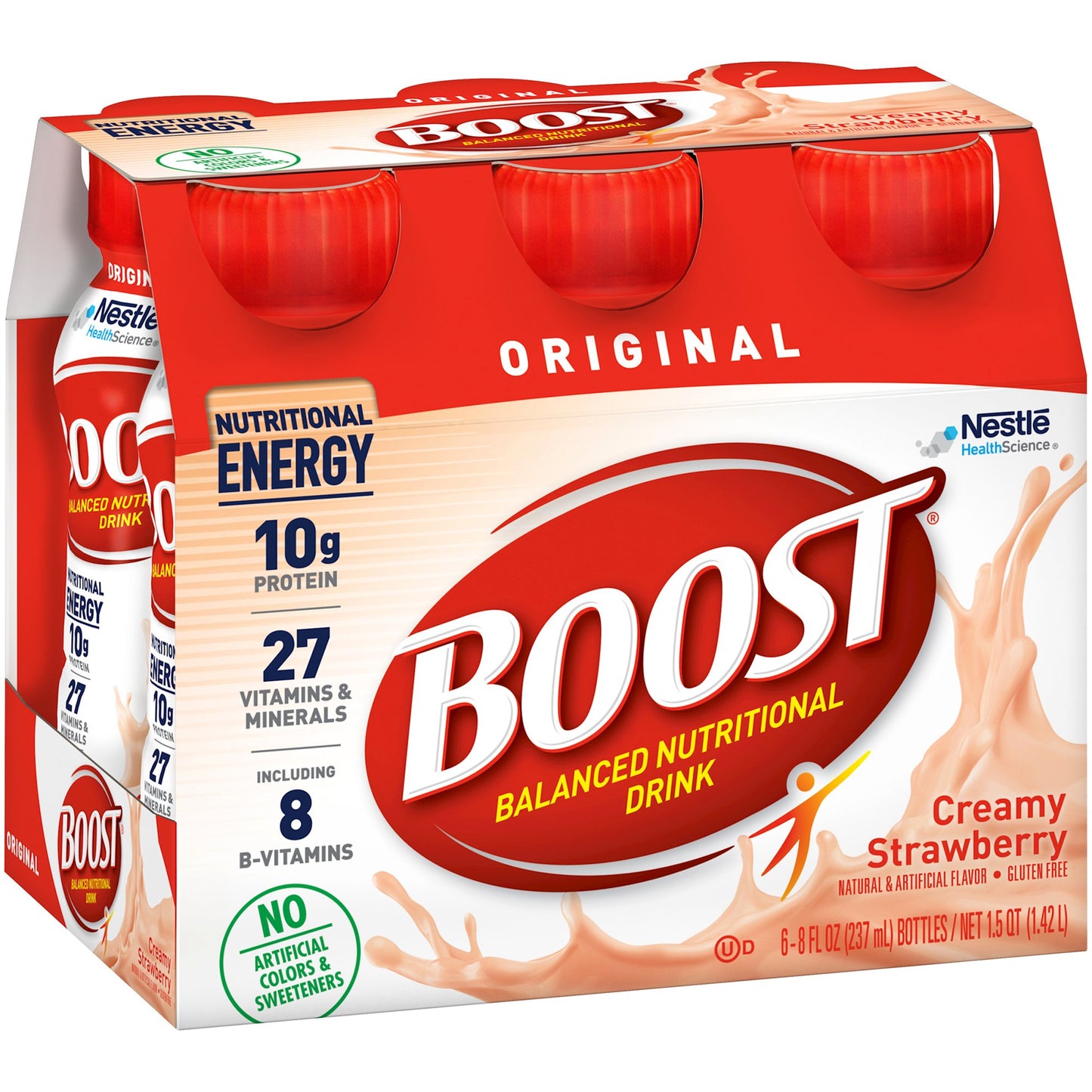 BOOST, ORIGINALCREAMY STRAWBERRY FE 8OZ (6/PK 4P/KCS)