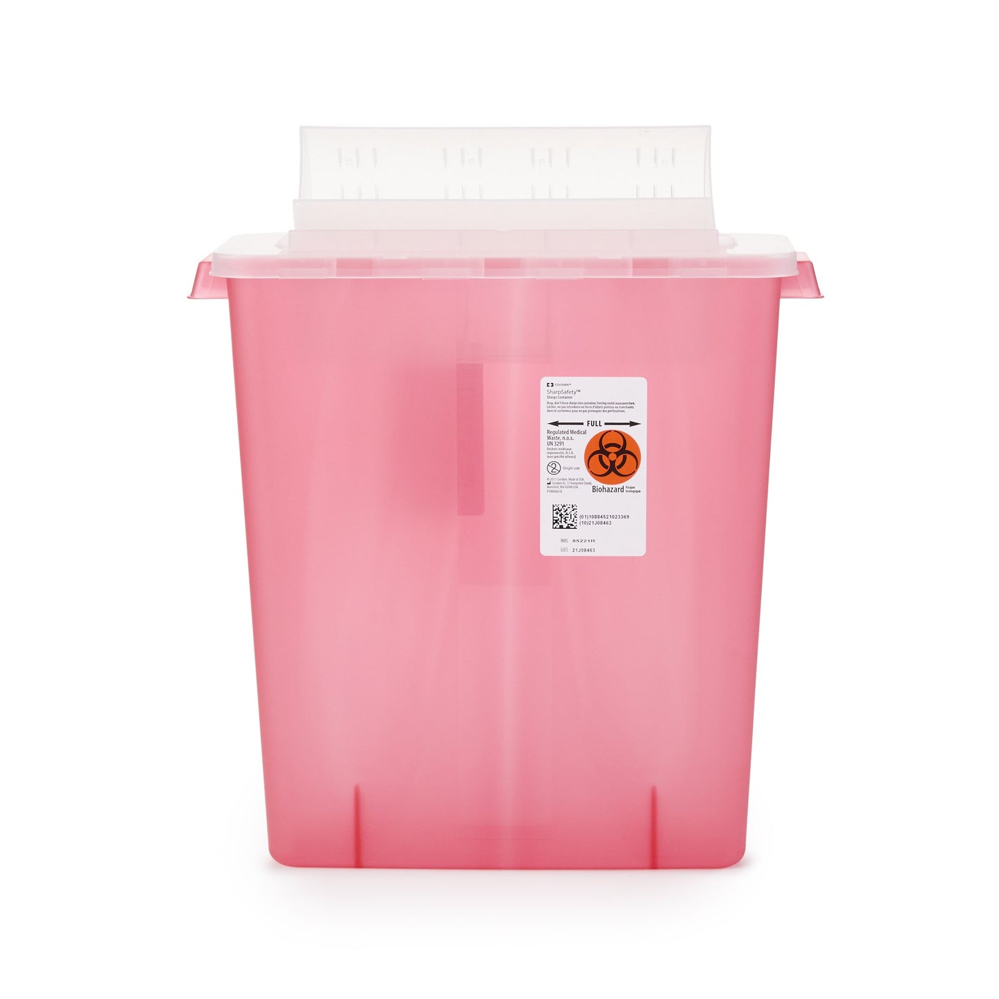 CONTAINER, SHARPS RED 3GL UNWNDR (10/CS)