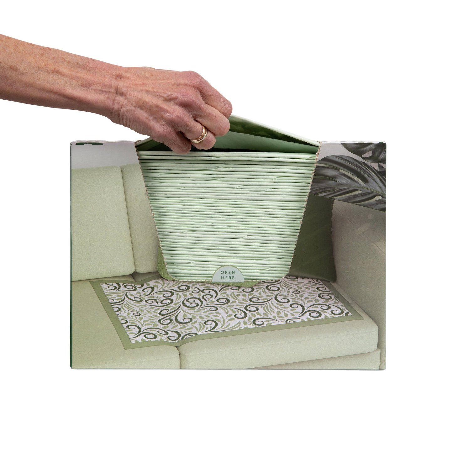 UNDERPAD, FLOURISH ABSRB F/SOFAS/BED SAGE GRN (25EA/BX 6BX/C
