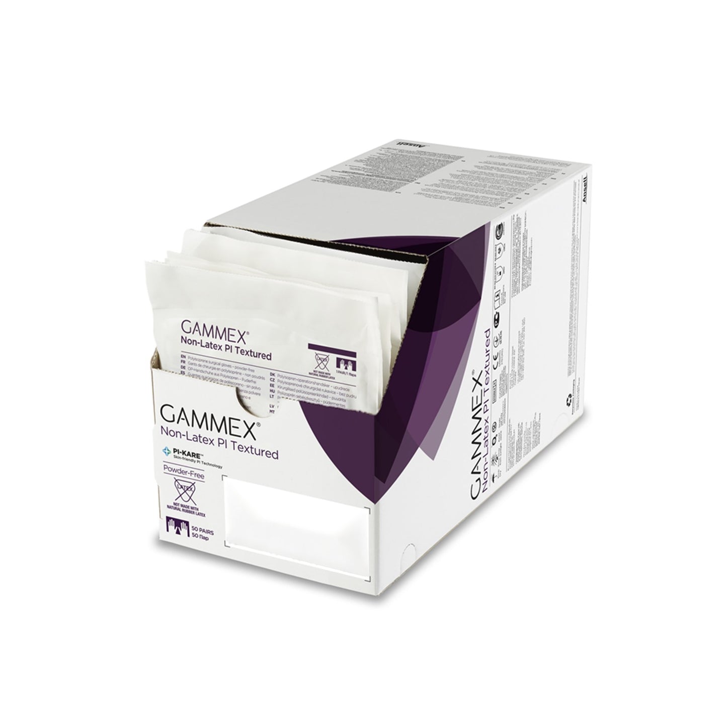 GLOVE, SURG PLYISO 8.0 STR2 TXT (50PR/BX 4BX/CS)