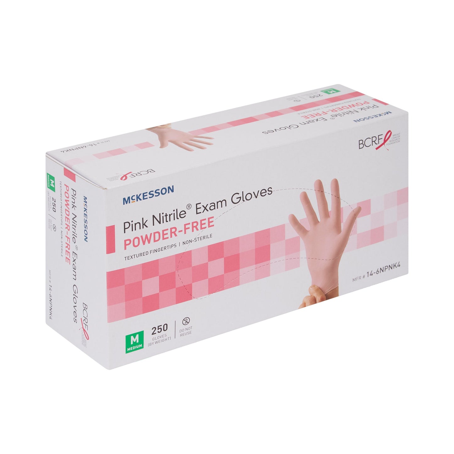 GLOVE, EXAM NTRL MED N/S PNK 3.0 (250/BX 10BX/CS)