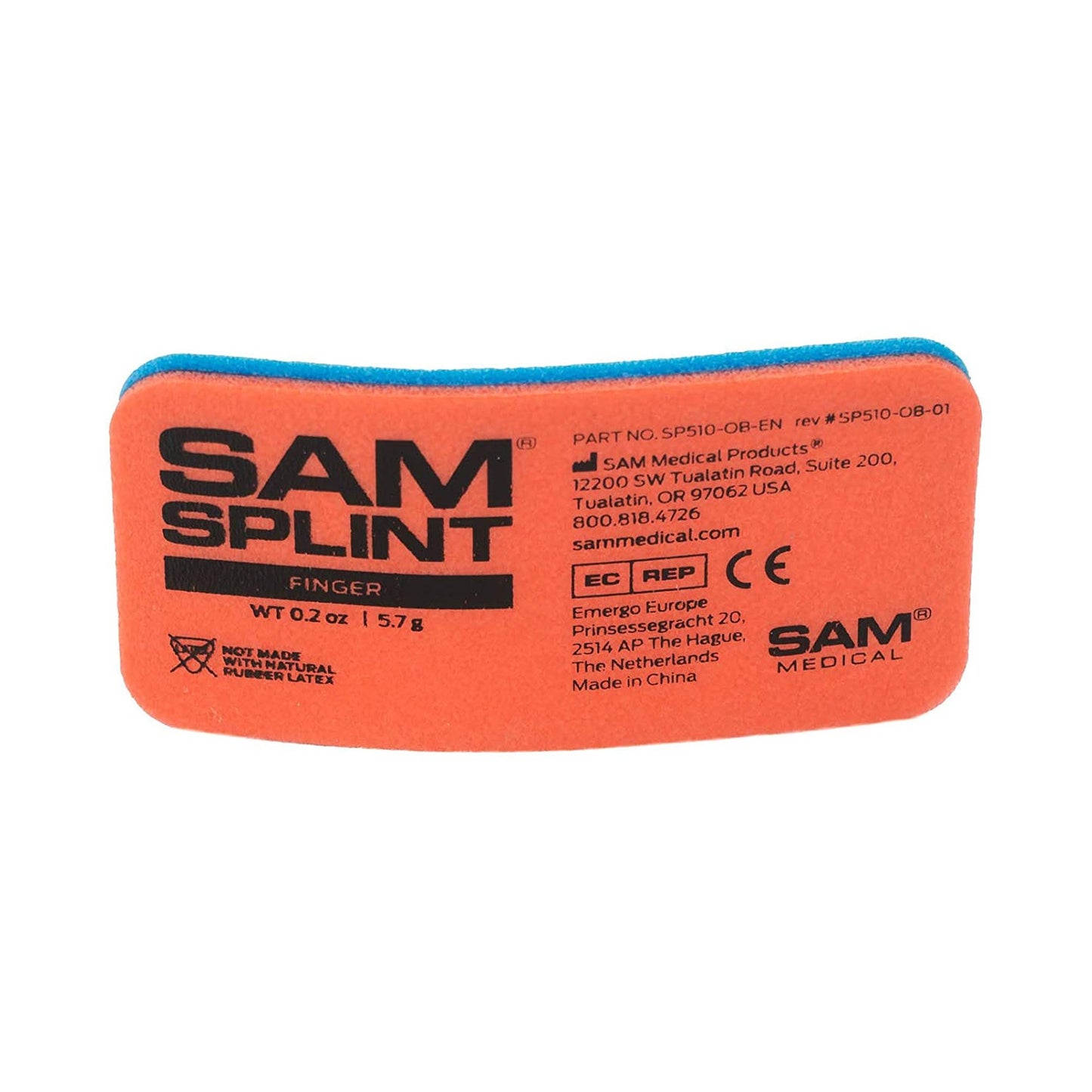 FINGER SPLINT, SAM BLU/ORG (300/CS)