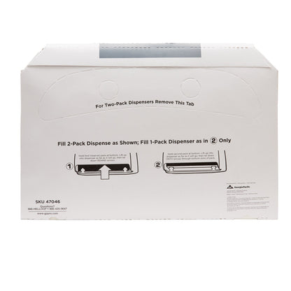 COVER, TOILET SEAT HALF-FOLD WHT (250/BX 20BX/CS)