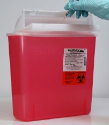 CONTAINER, SHARPS RED 5QT M-STYLE (20/CS)