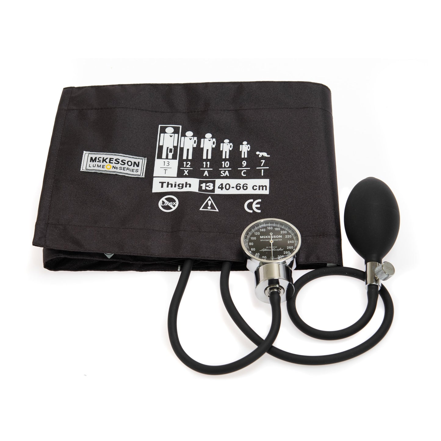 SPHYGMOMANOMETER, ANEROID PRO LF THIGH BROWN (1/BX 12BX/CS)