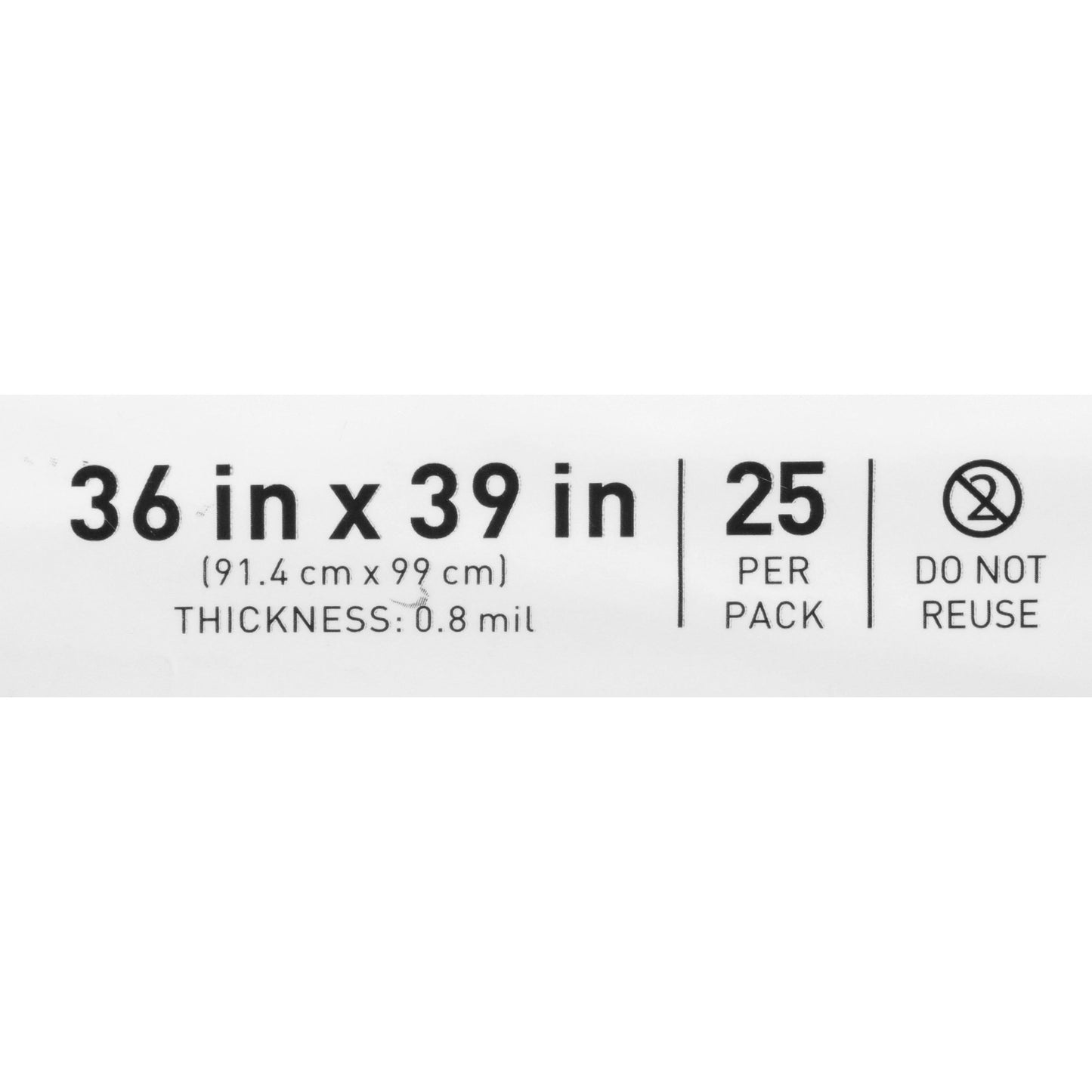 BAG, WATER SOLUBLE ECON CLR 36"X39" 40-45GL (25/PK 4PK/CS)