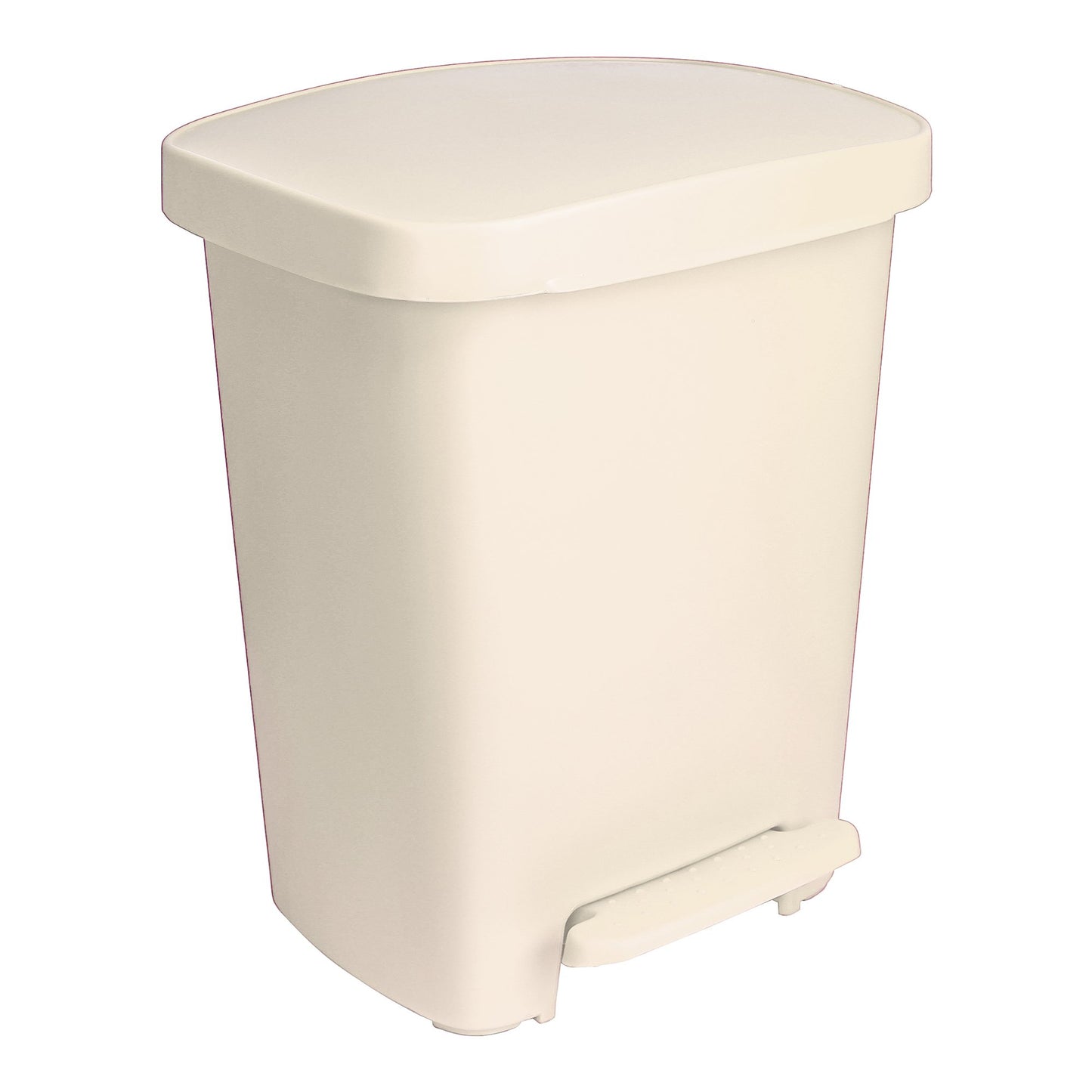 WASTECAN, STEP-ON RECTGL PLAS BGE 32QT