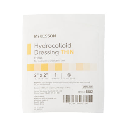 DRESSING, HYDROCOLLOID THIN STR 2"X2" (20/BX 20BX/