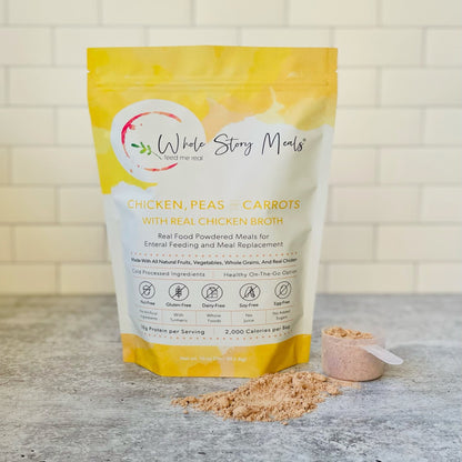 FOOD, POWDERED CHICKEN/PEAS & CARROTS 16OZ (30/CS)