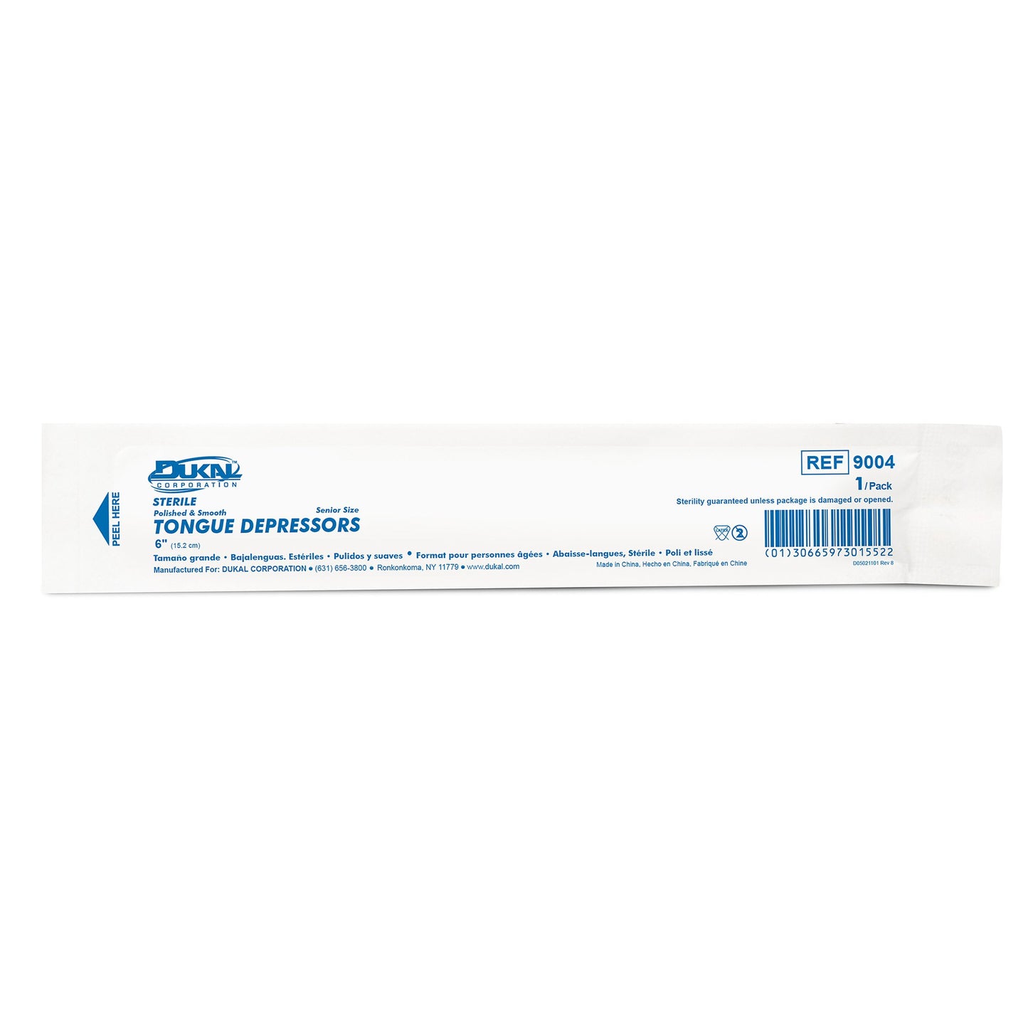 DEPRESSOR, TONGUE STR 6" (1/PK100PK/BX 10BX/CS)