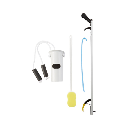 HIP KIT, W/SHOEHORN/SPONGE/REACHER/SOCK AID 32"