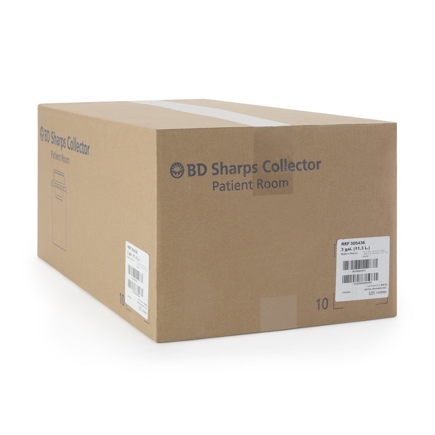 CONTAINER, SHARPS RED 3GL NESTABLE (10/CS)