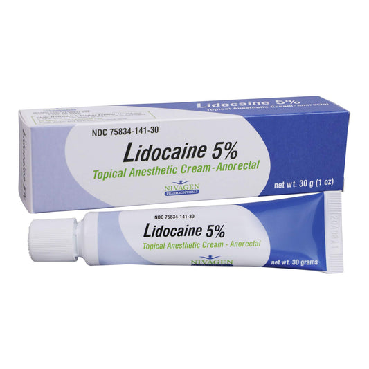 LIDOCAINE, CRM ANORECTAL 5% 30GM