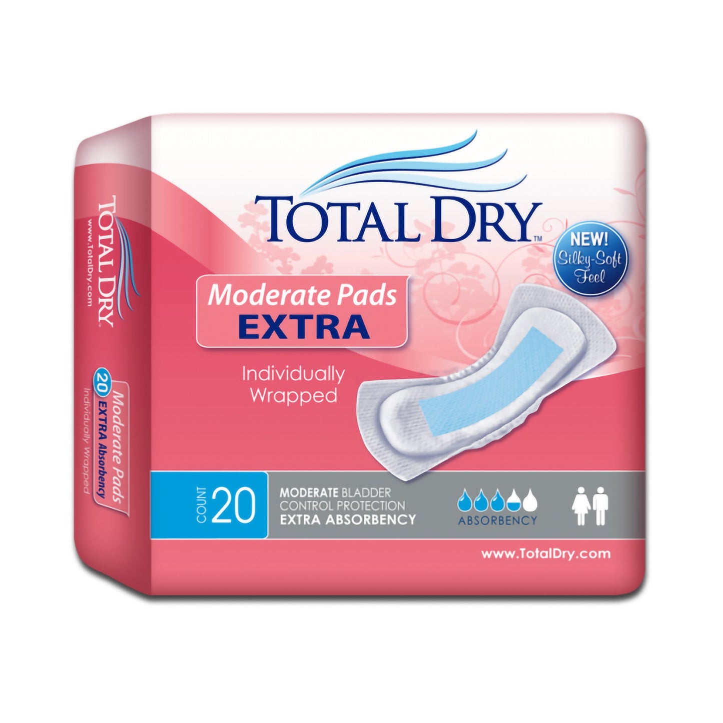 PAD, INCONT TOTALDRY MODE RTE XTR (20/BG 9BG/CS)