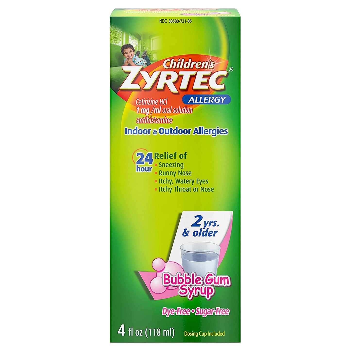 CHILDRENS ZYRTEC, SYRP 1MG/ML 4OZ