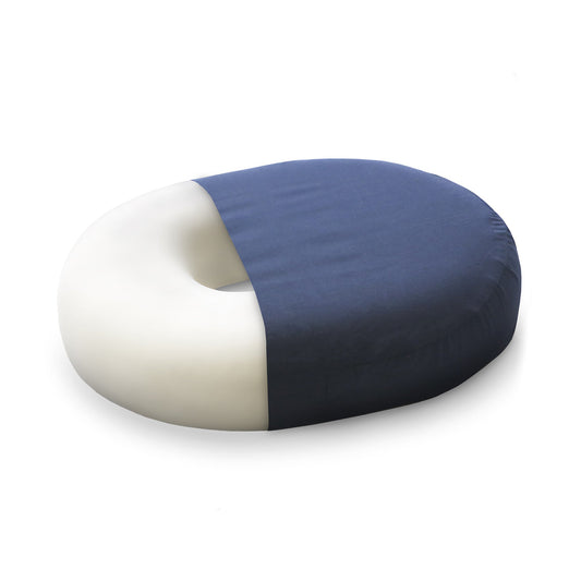 CUSHION, DONUT NAVY BLU 16"