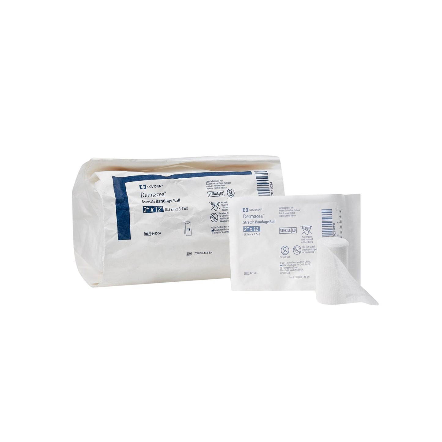 BANDAGE, STRETCH DERMACEA ST 2"X75" (12/PK 8PK/CS)