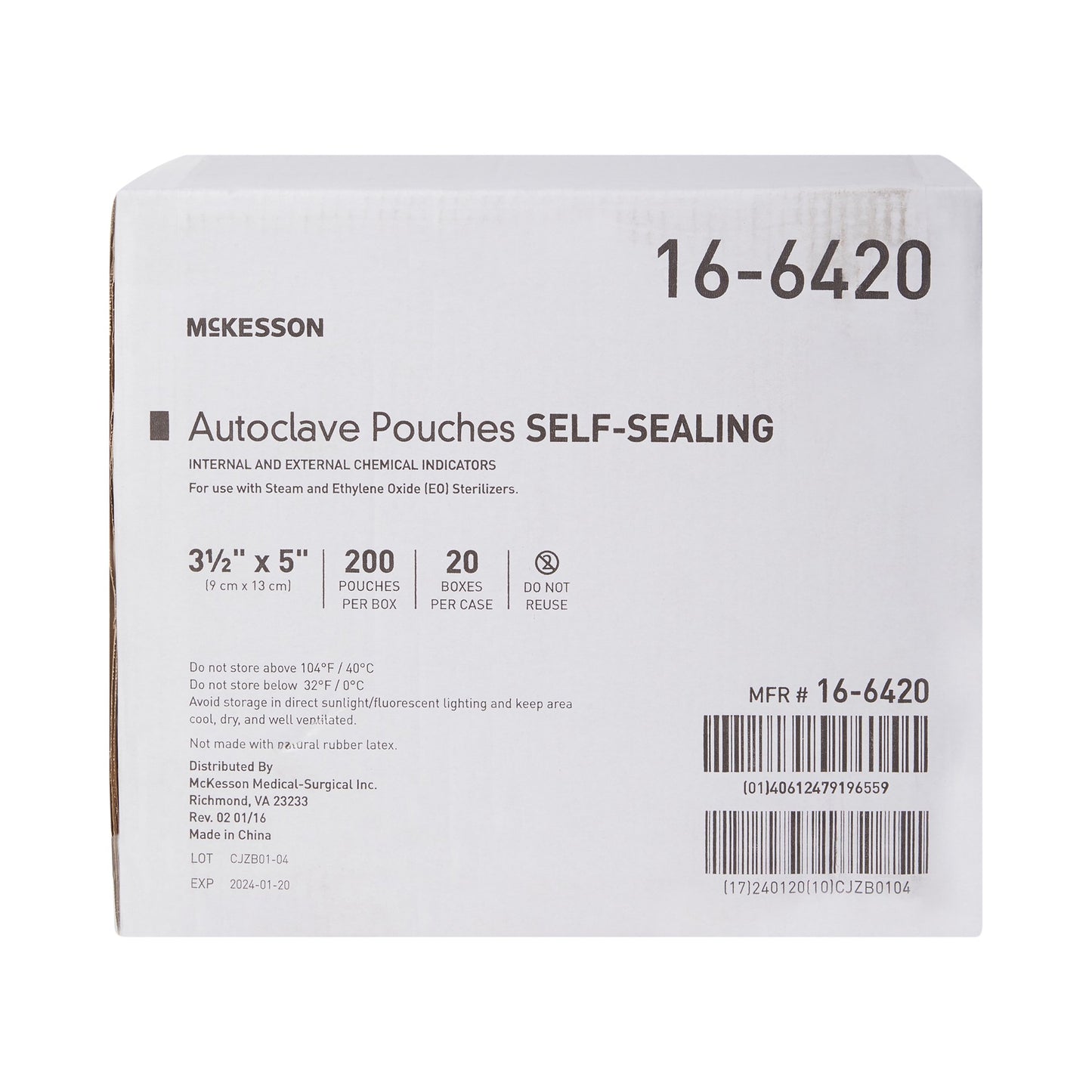 POUCH, SELF SEAL ECON 3.5X5 (200/BX 20BX/CS)