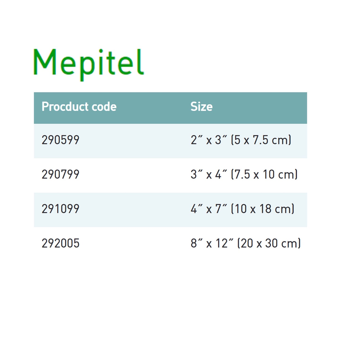 DRESSING, MEPITEL STR 4X8 (10/BX 7BX/CS)