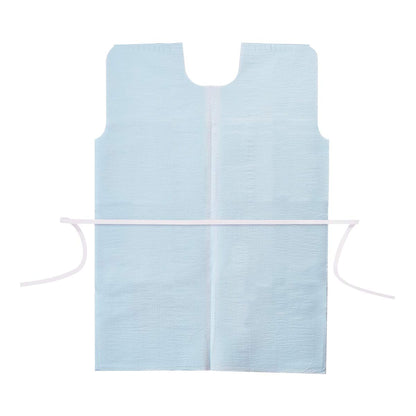 GOWN, PATIENT TISSUE BLU 30"X42" (50/CS)