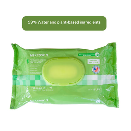 WIPE, WET FLUSHABLE SCENTED SFT PK W/LID (96/PK 6PK/CS)