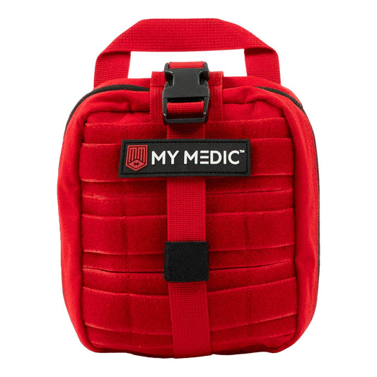 FIRST AID KIT, MYFAK STD NYLONBAG 100PC RED 7.5X6.5X5"