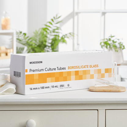 TUBE, TEST GLASS DISP 16X100 10ML (250/BX 4BX/CS)