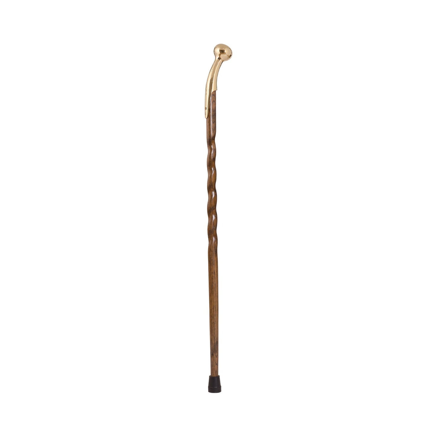 STICK, WALKING BRAZOS TWISTED OAK HAME TOP BRN 37"