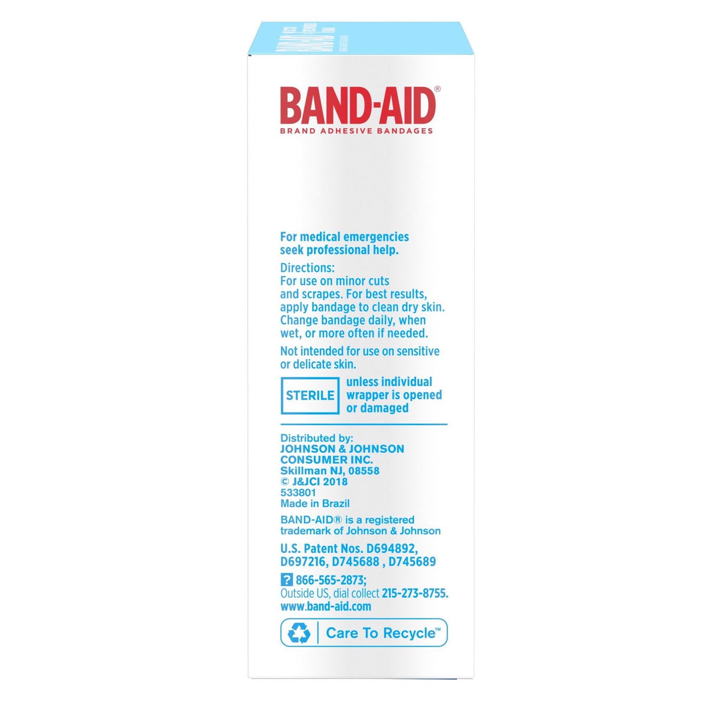 BANDAGE, ADH BAND-AID WATER BLOCK TOUGH (20/BX)