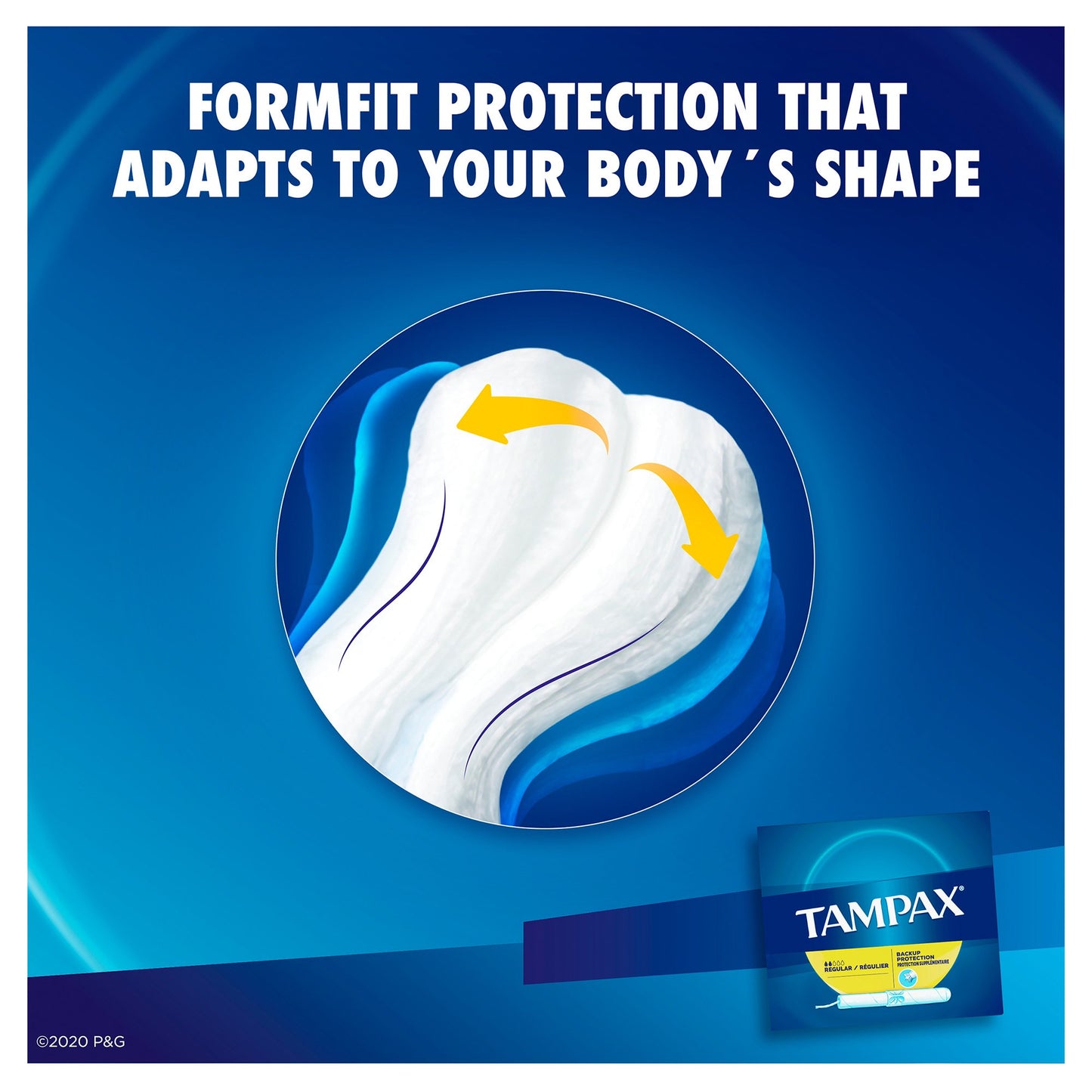 TAMPON, TAMPAX REG FLUSH (40/BX)