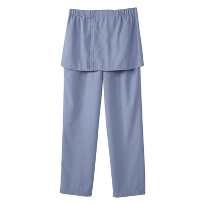 PANTS, GABARDINE OPEN BACK WMNS HEATHER BLU SM