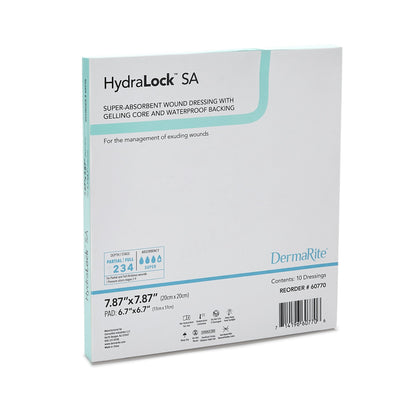 DRESSING, HYDRALOCK SUPER ABSORBENT 7"X7" (10/BX)