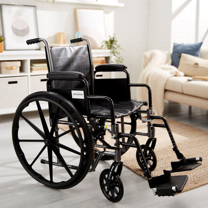 WHEELCHAIR, DDA SF 18" 300LBS
