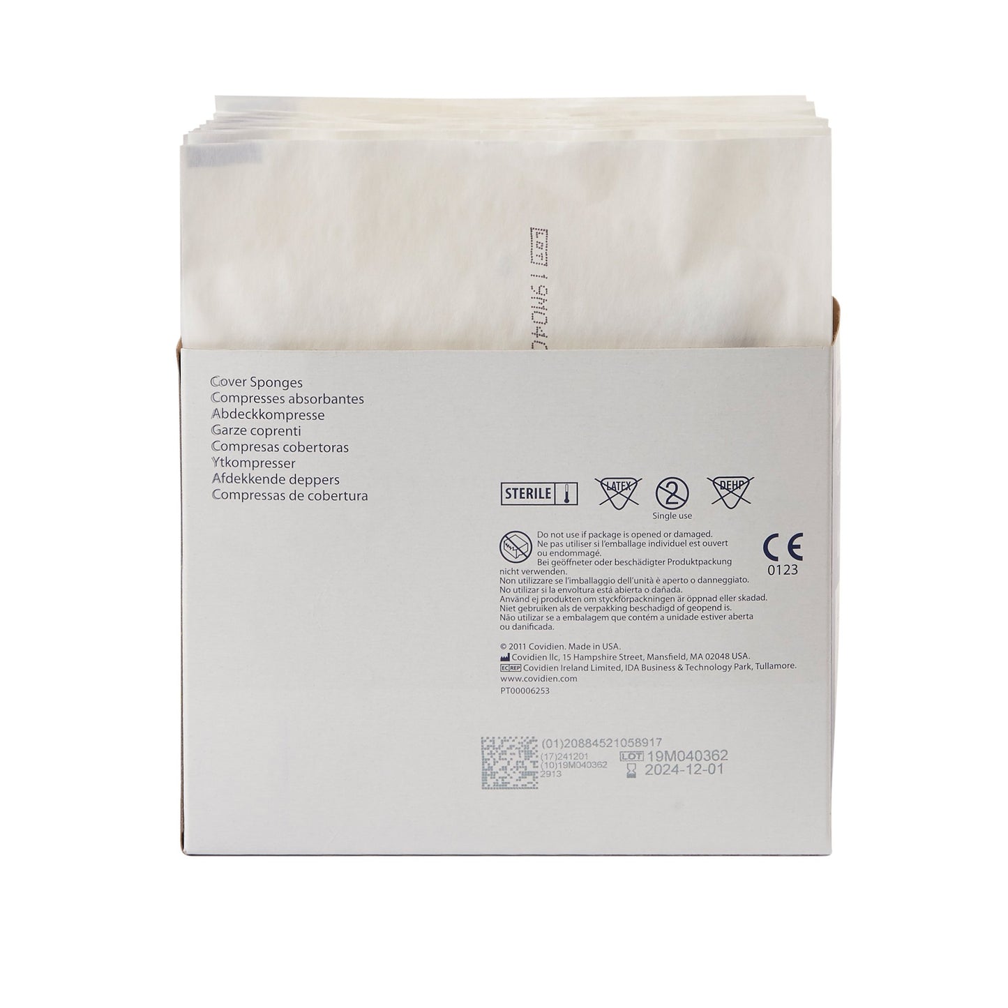 SPONGE, CVR 4"X4" STR (2/PK 25PK/TR) KENDAL