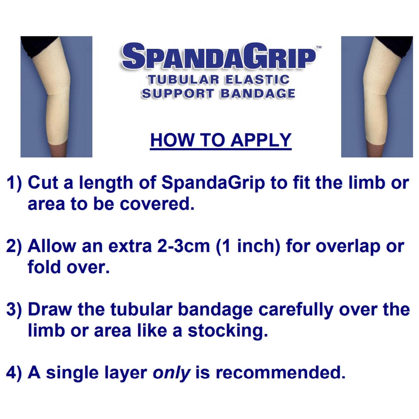 BANDAGE, COMPRESSION SPANDAGRIP SZ"F" (1RL/BX)