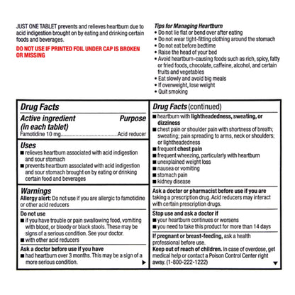 HEARTBURN RELIEF, TAB 10MG (60/BX)