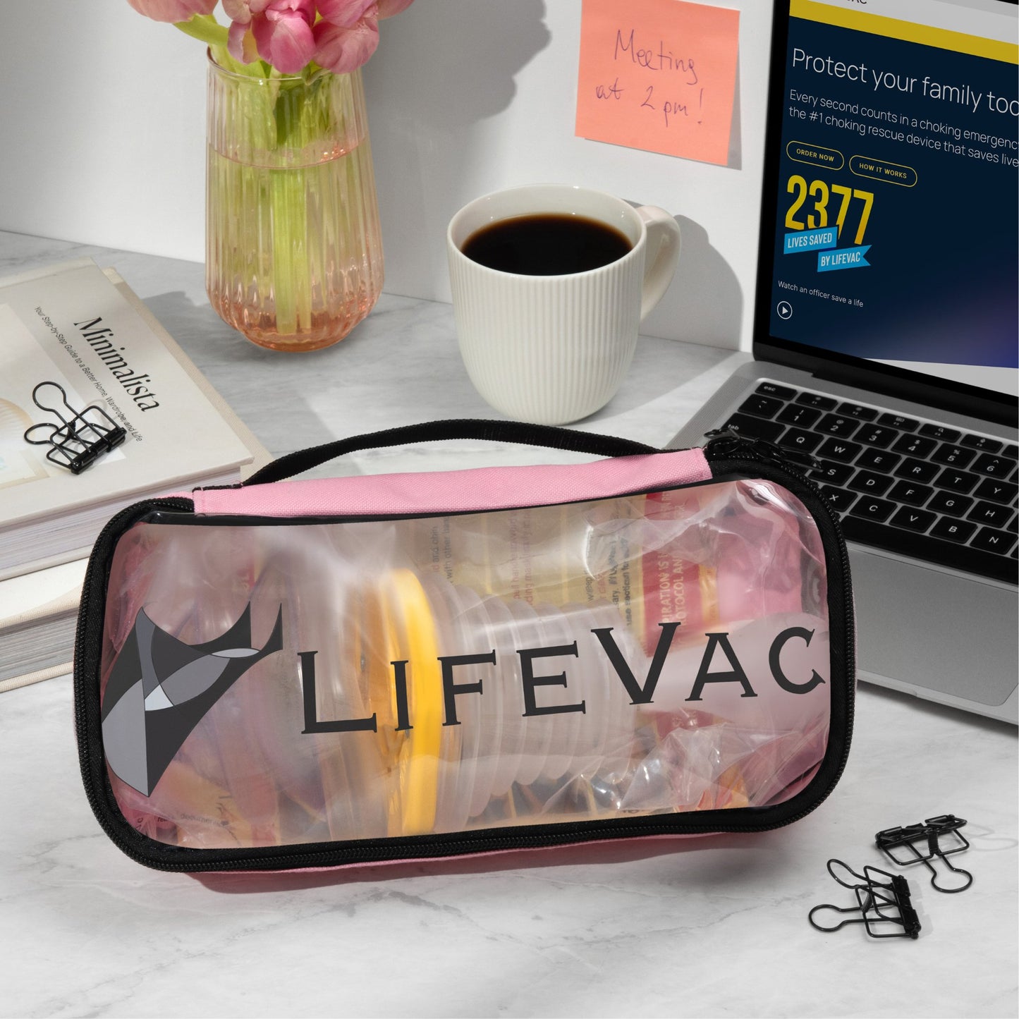 TRAVEL KIT, LIFEVAC PNK (25KT/CS)