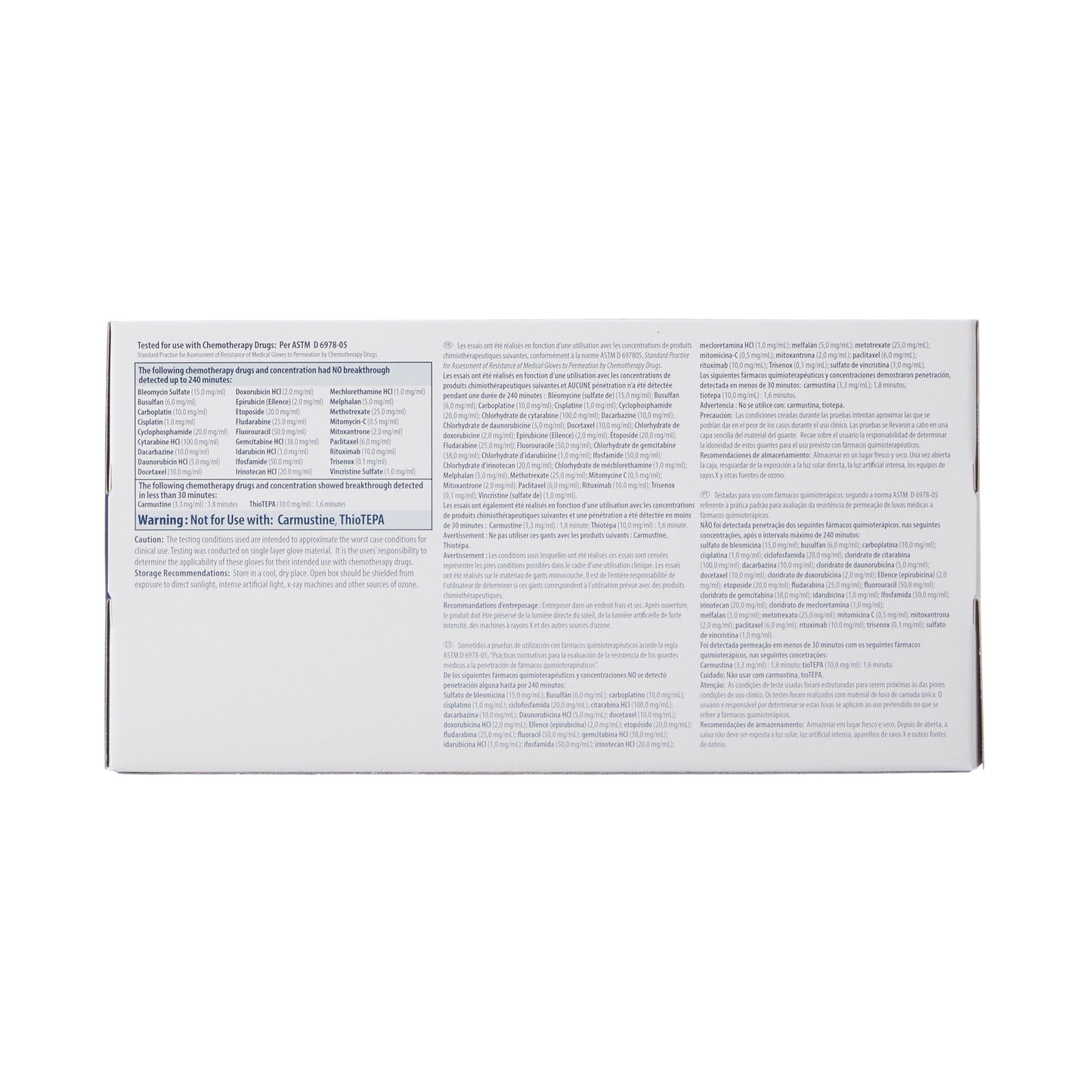 GLOVE, EXAM NTRL MED N/S CHEMO(100/BX 10BX/CS)