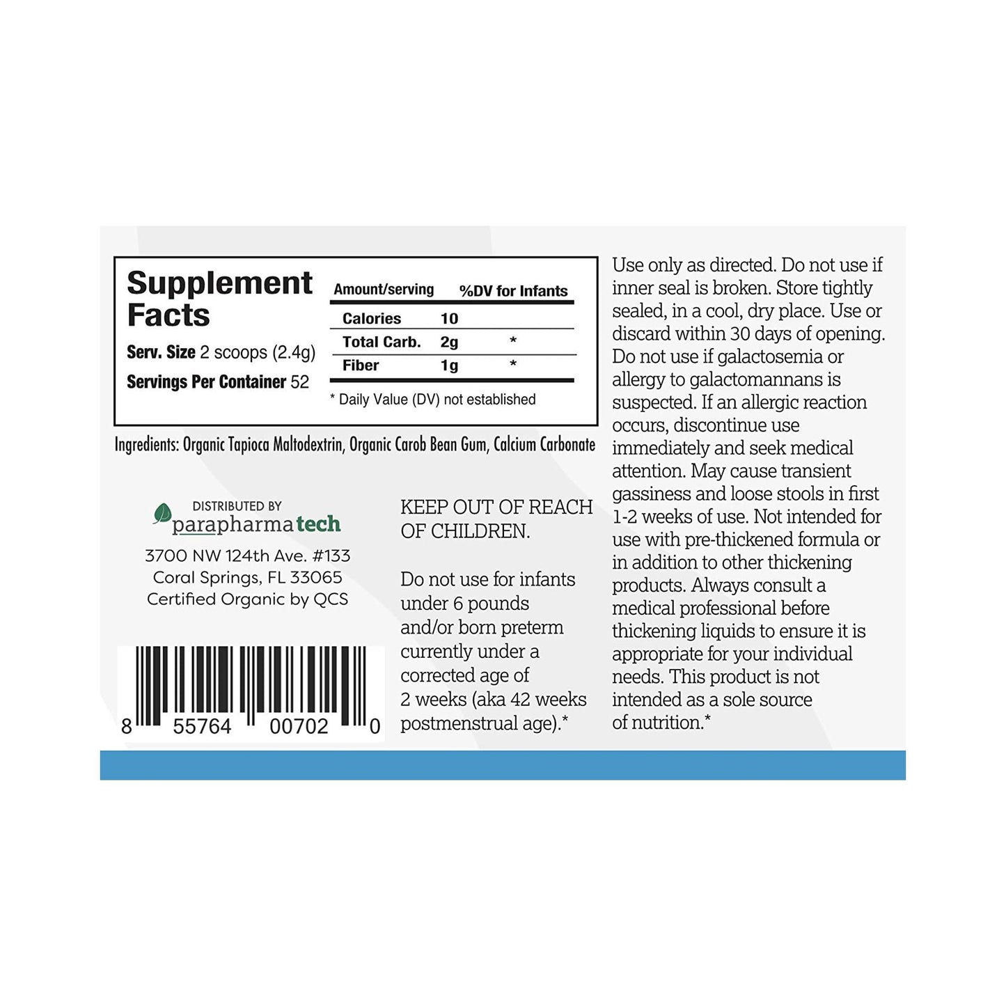 THICKENER, GELMIX ORGANIC 4OZ (12/CS)
