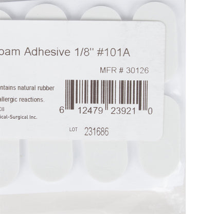 PEDI-PAD, FOAM WHT #101-A-1/8"1/8" (100/PK 10PK/CS)