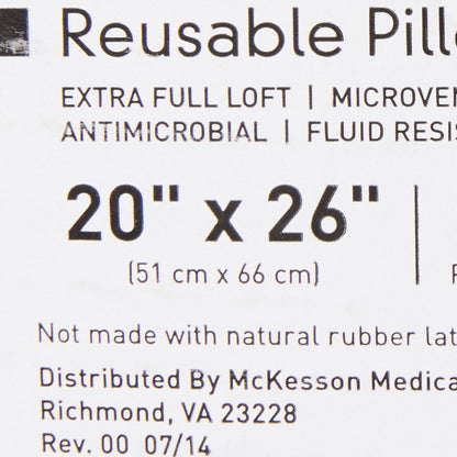 PILLOW, MICROVENT XFULL LOFT WHT 20X26 (12/CS)
