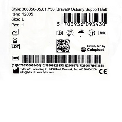 BELT, OSTOMY BRAVE AUPPORT LG (1/BX)